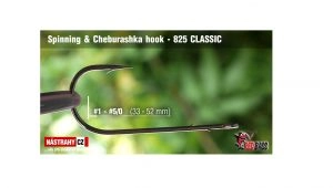 Háčiky Spinning Čeburaška hooks 825 veľ.5/0 10ks